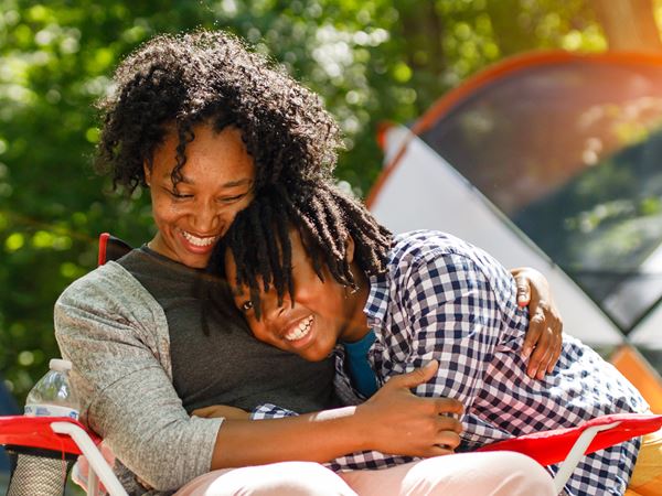 Camping-024 Family Camping at Lake