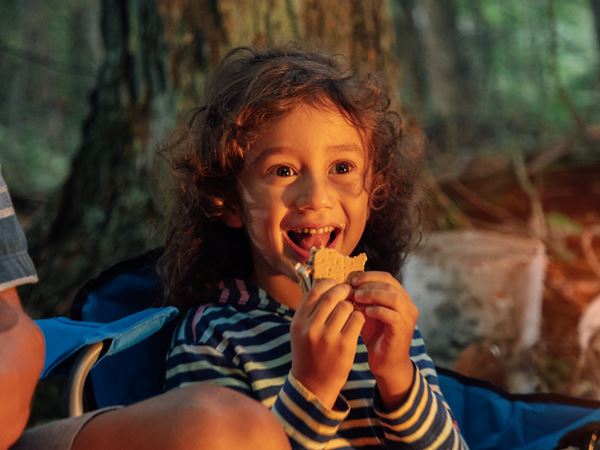 Campgrounds & Camping-085 Family Eats Smores