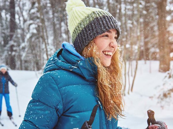 089 Girls Enjoy Cross Country Skiing